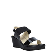 Sandali zeppa Nero Esther Collezioni