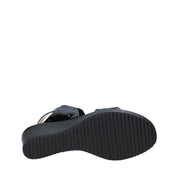 Sandali zeppa Nero Esther Collezioni