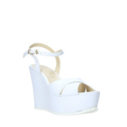 Sandali zeppa Bianco Esther Collezioni