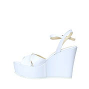 Sandali zeppa Bianco Esther Collezioni