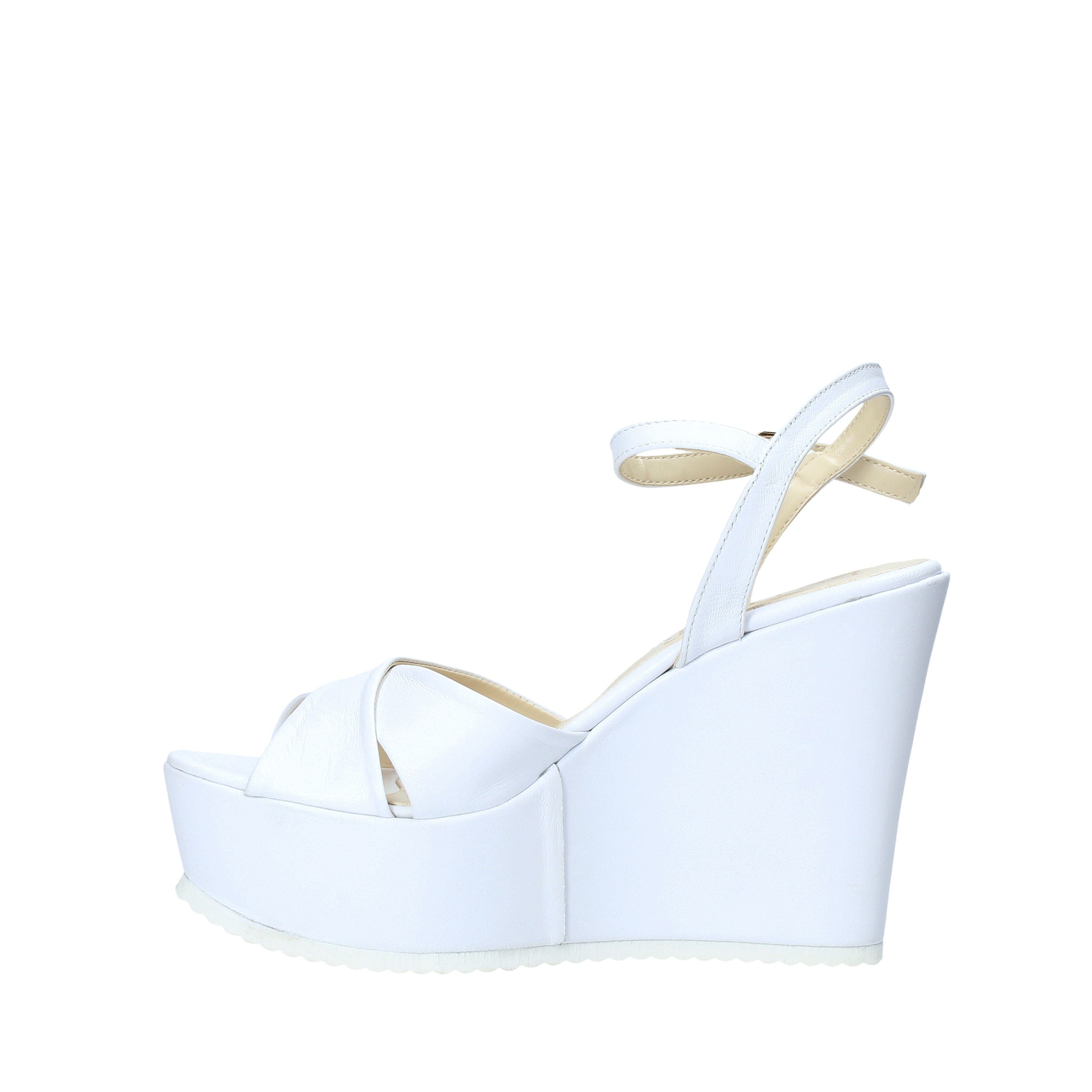 Sandali zeppa Bianco Esther Collezioni