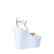Sandali zeppa Bianco Esther Collezioni