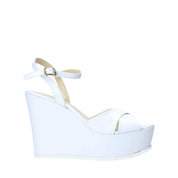 Sandali zeppa Bianco Esther Collezioni