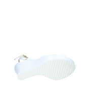 Sandali zeppa Bianco Esther Collezioni