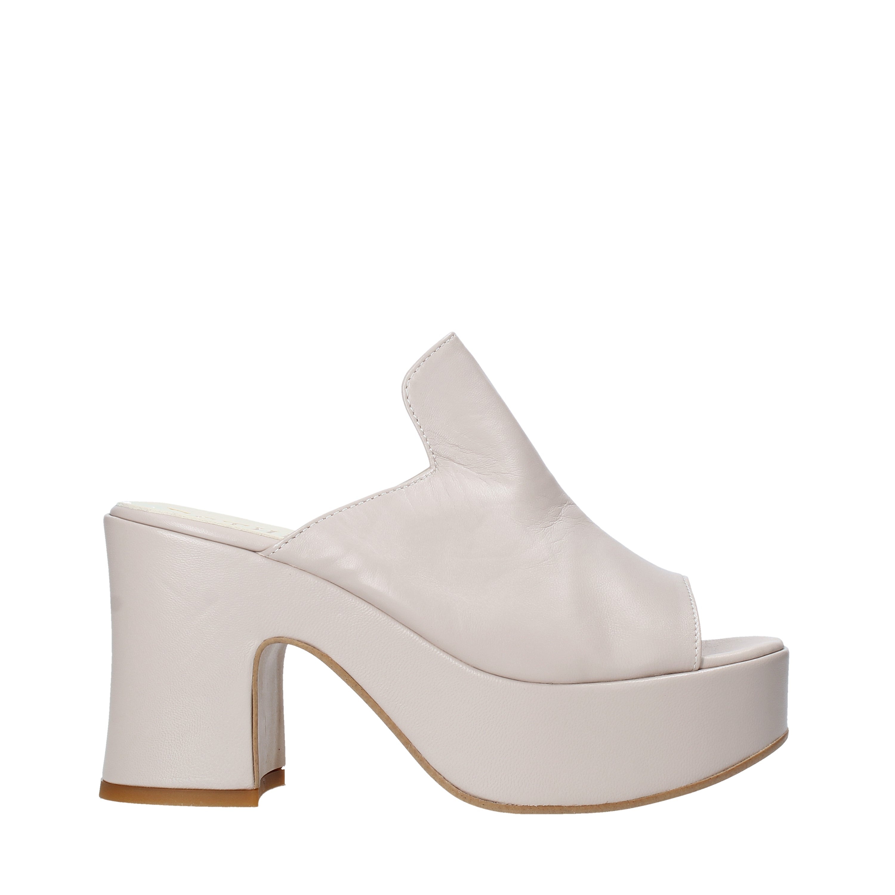 Sandali tacco Beige Esther Collezioni