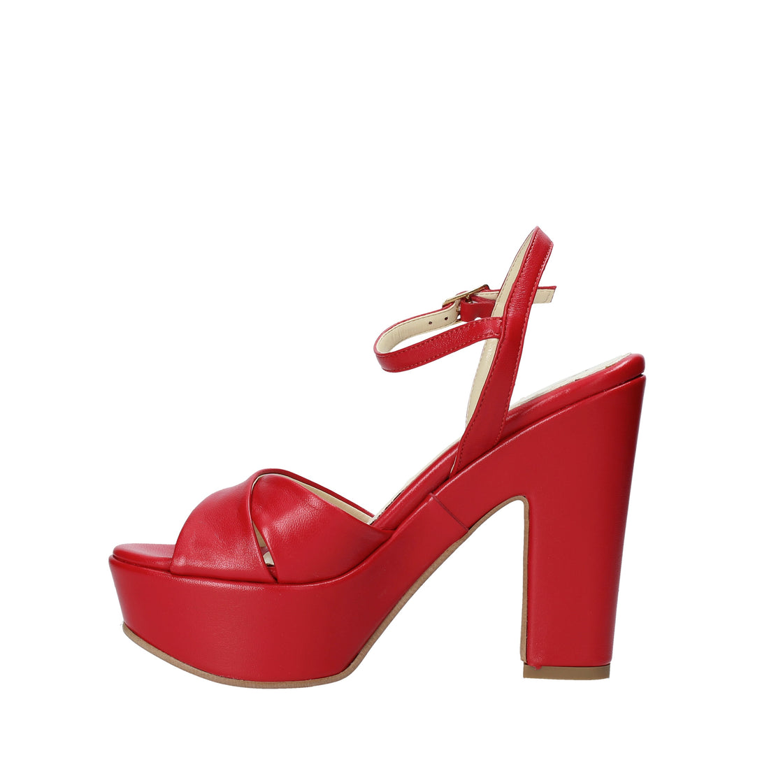 Sandali tacco Rosso Esther Collezioni
