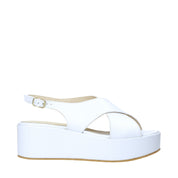 Sandali zeppa Bianco Esther Collezioni