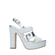 Sandali tacco Argento Esther Collezioni