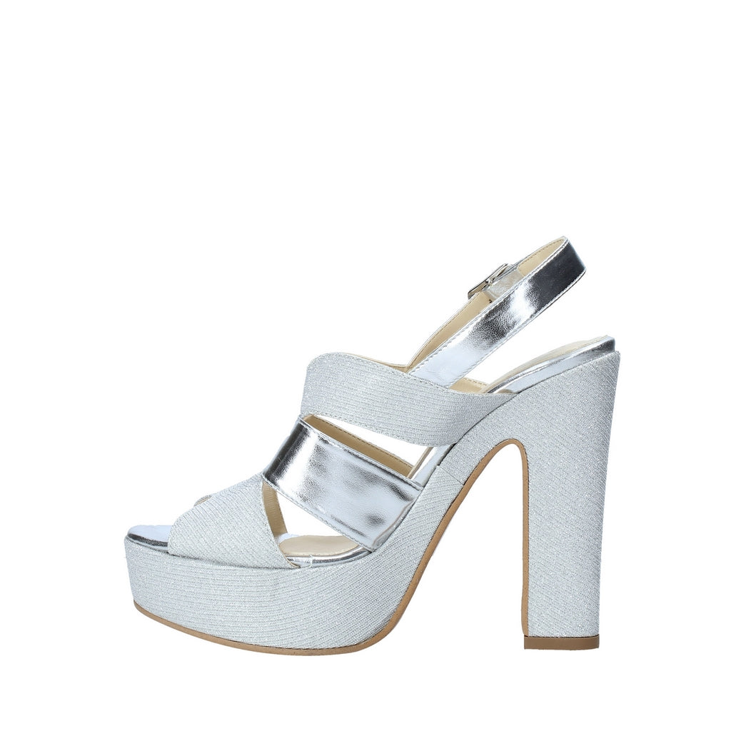 Sandali tacco Argento Esther Collezioni