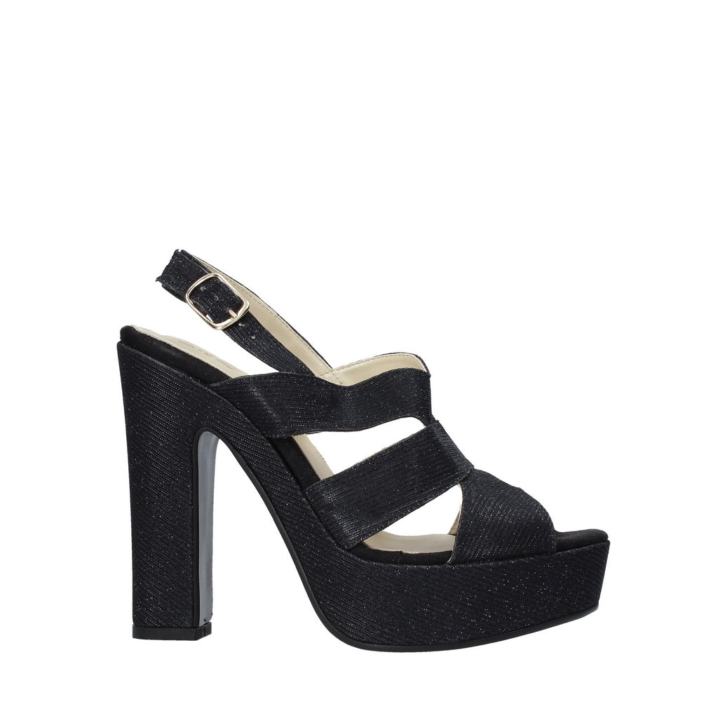 Sandali tacco Nero Esther Collezioni