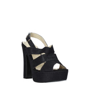 Sandali tacco Nero Esther Collezioni