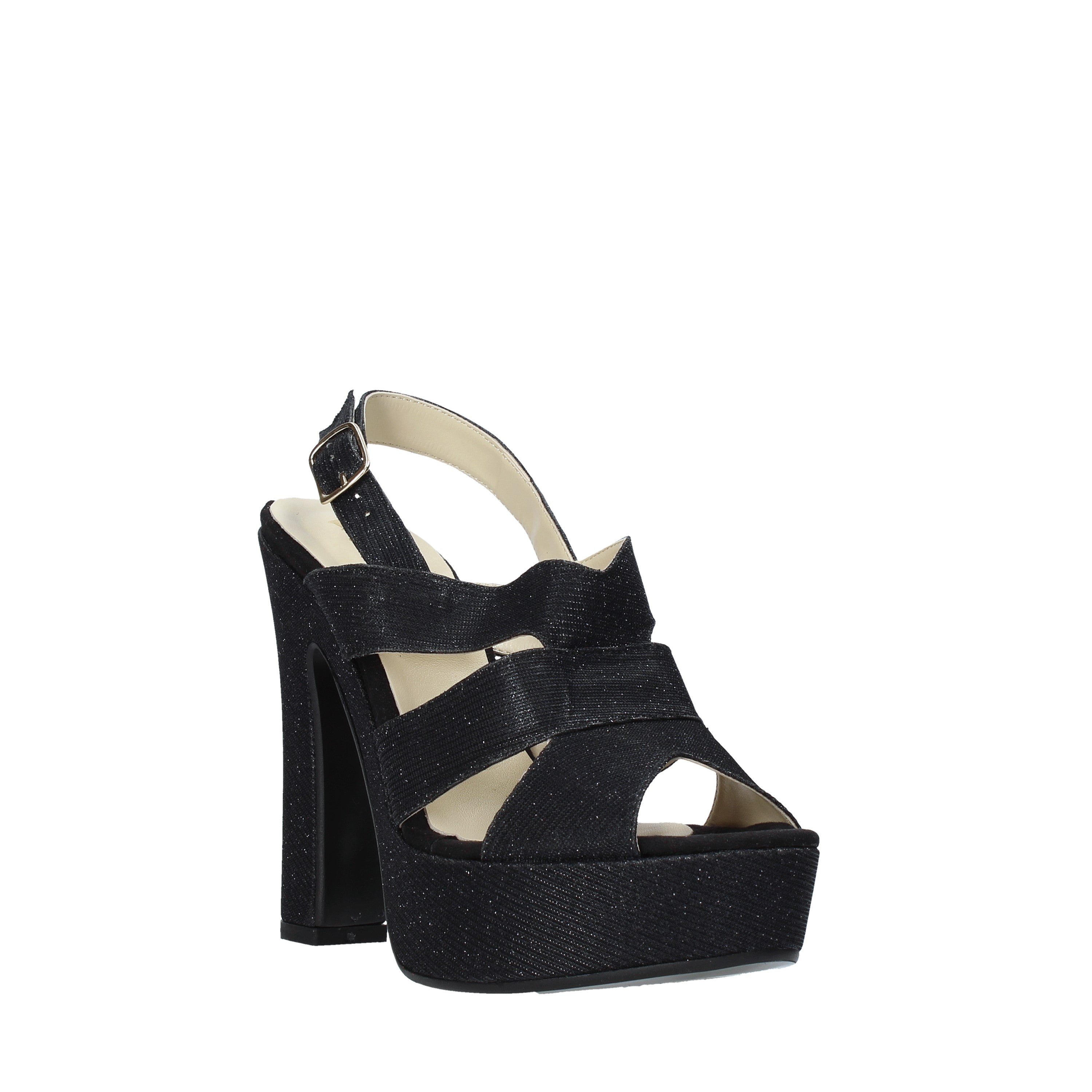 Sandali tacco Nero Esther Collezioni