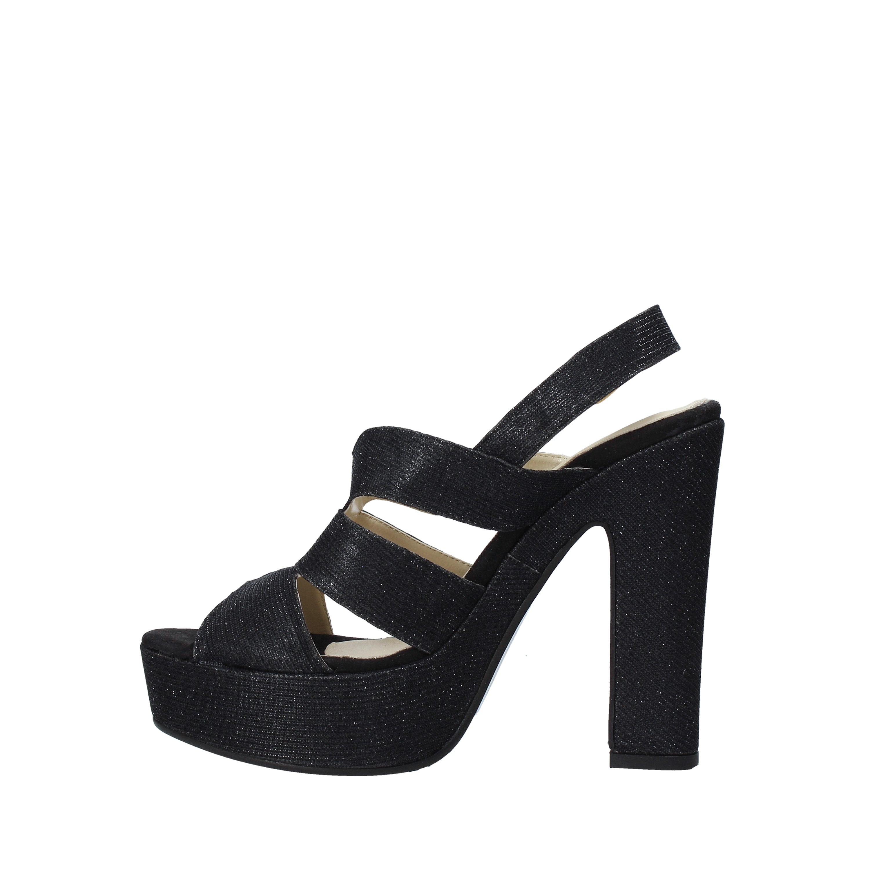 Sandali tacco Nero Esther Collezioni