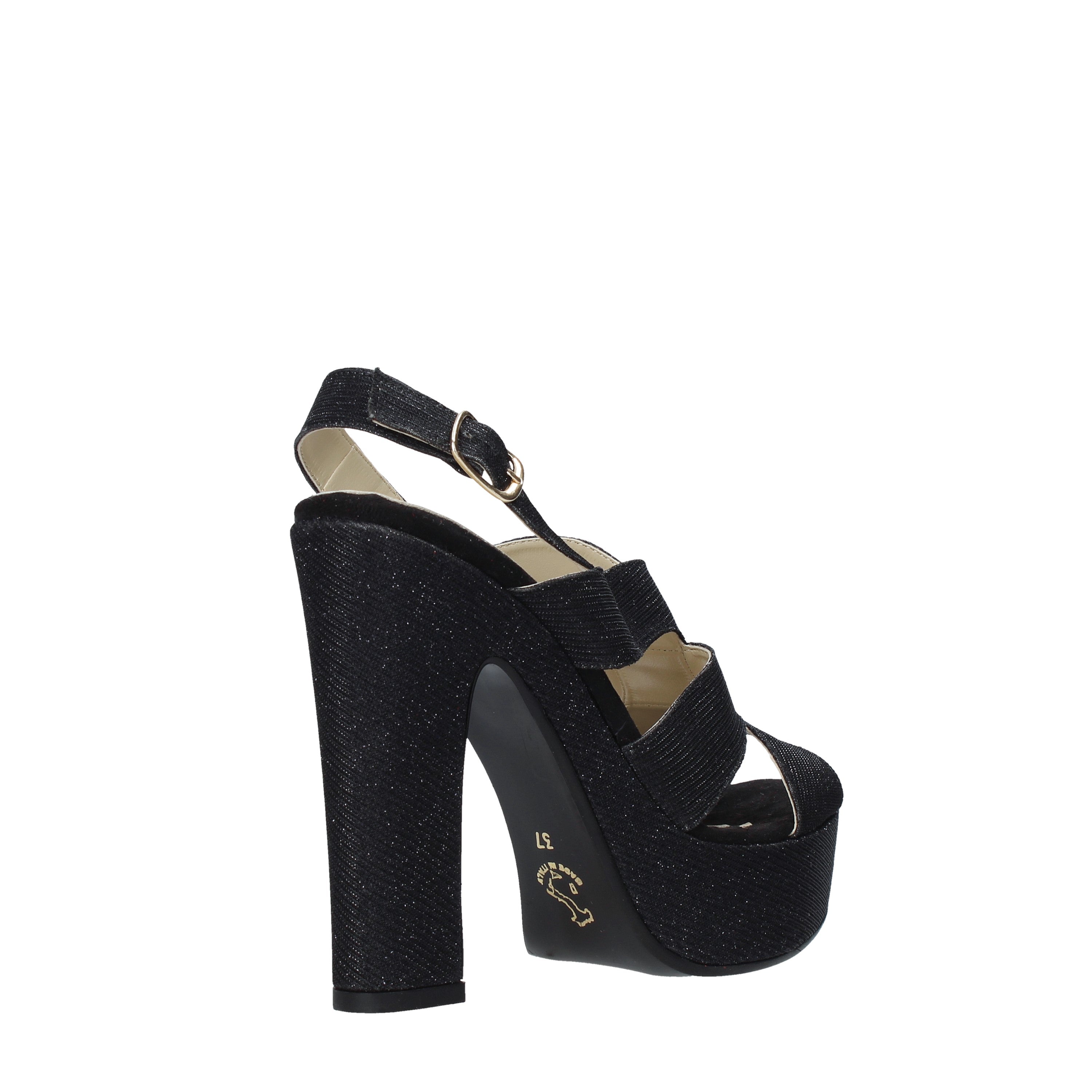 Sandali tacco Nero Esther Collezioni