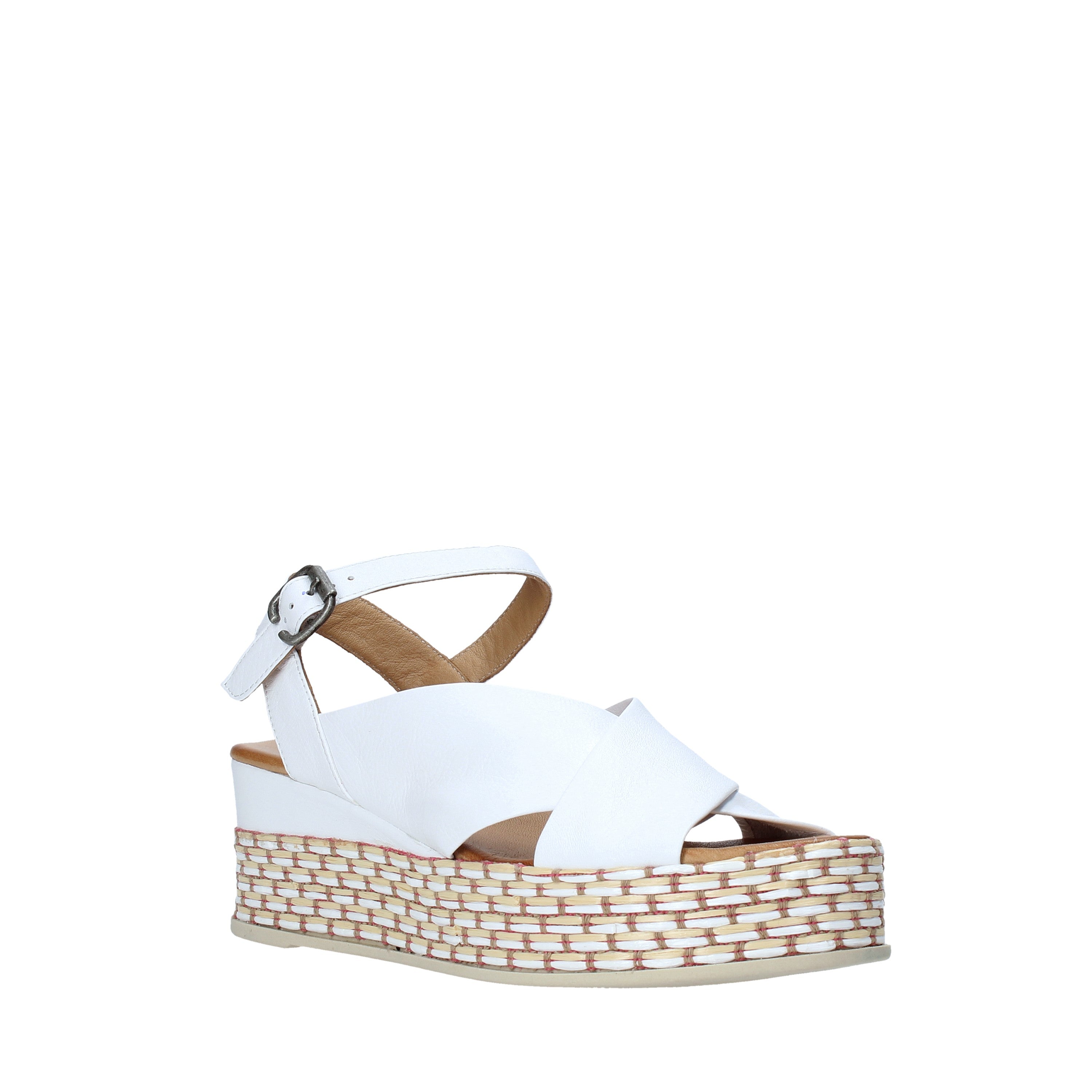 Sandali zeppa Bianco Bueno Shoes