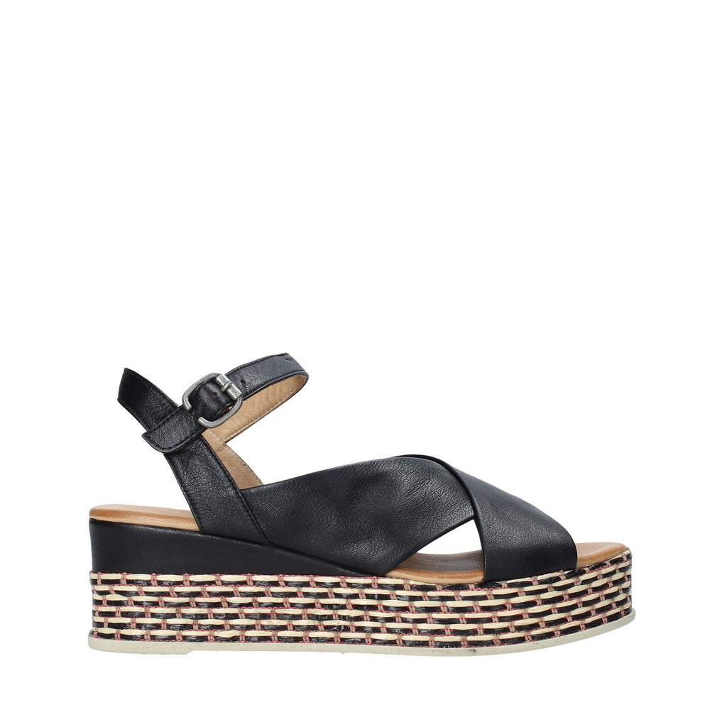Sandali zeppa Neroblack Bueno Shoes