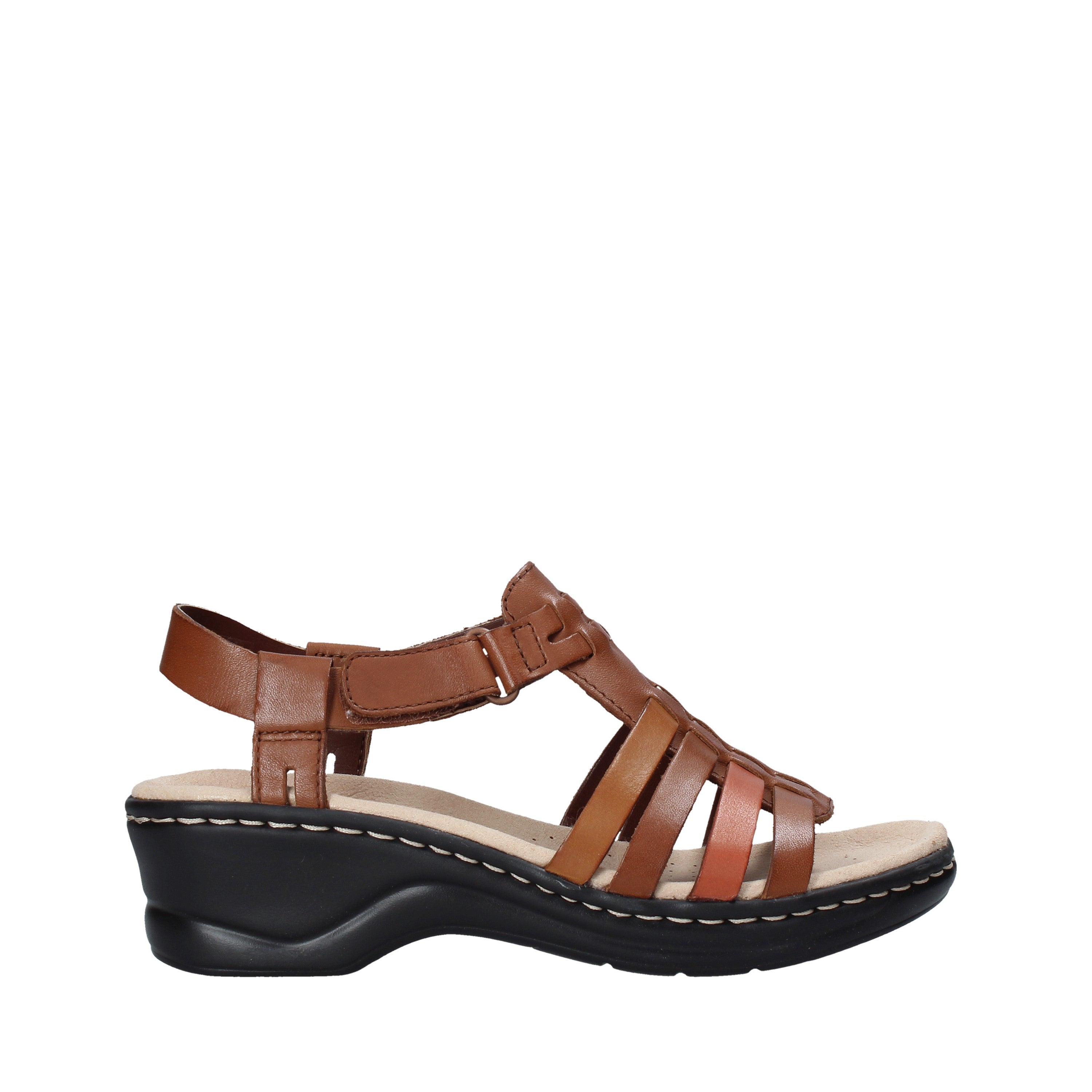 Sandali zeppa Marrone Clarks