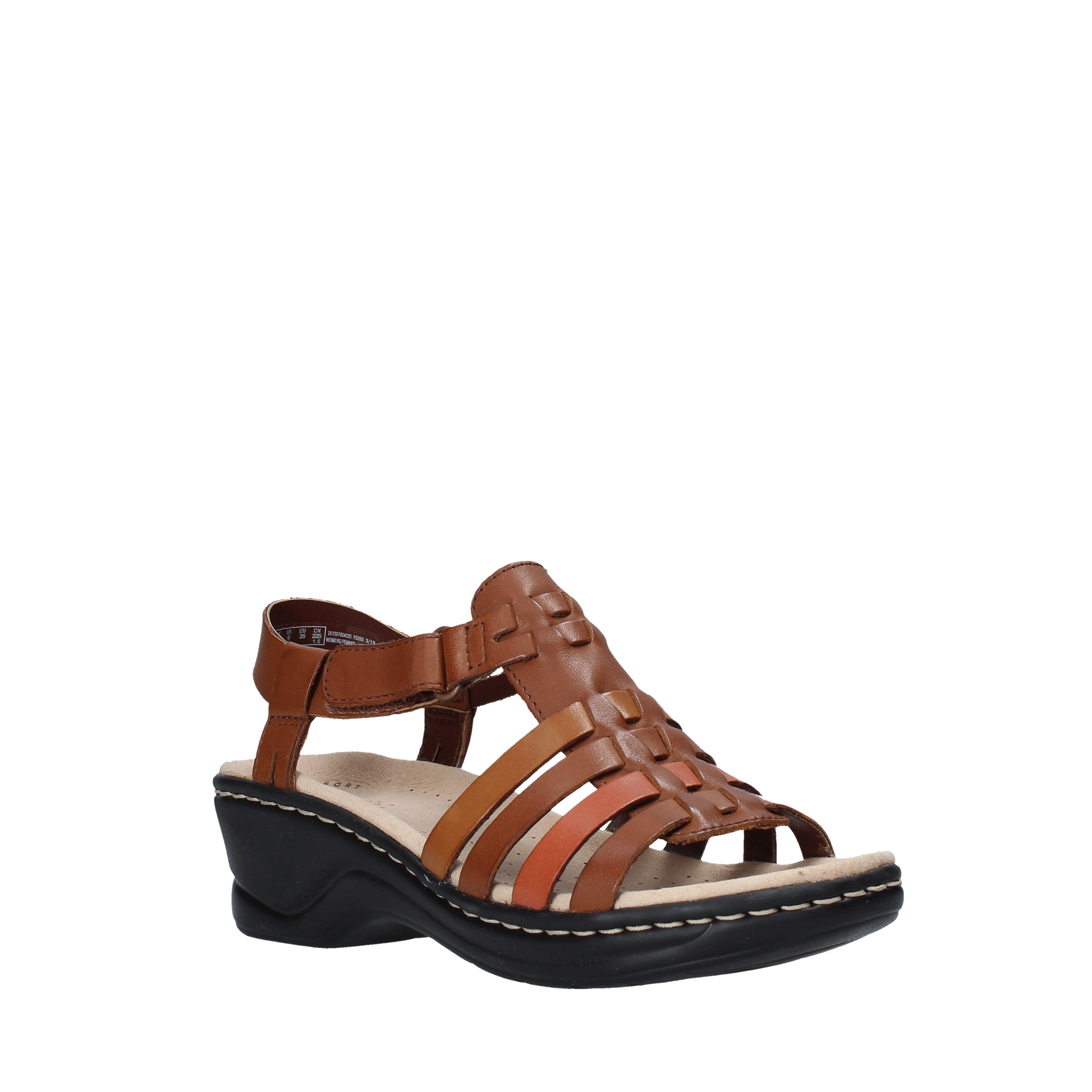 Sandali zeppa Marrone Clarks