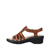 Sandali zeppa Marrone Clarks