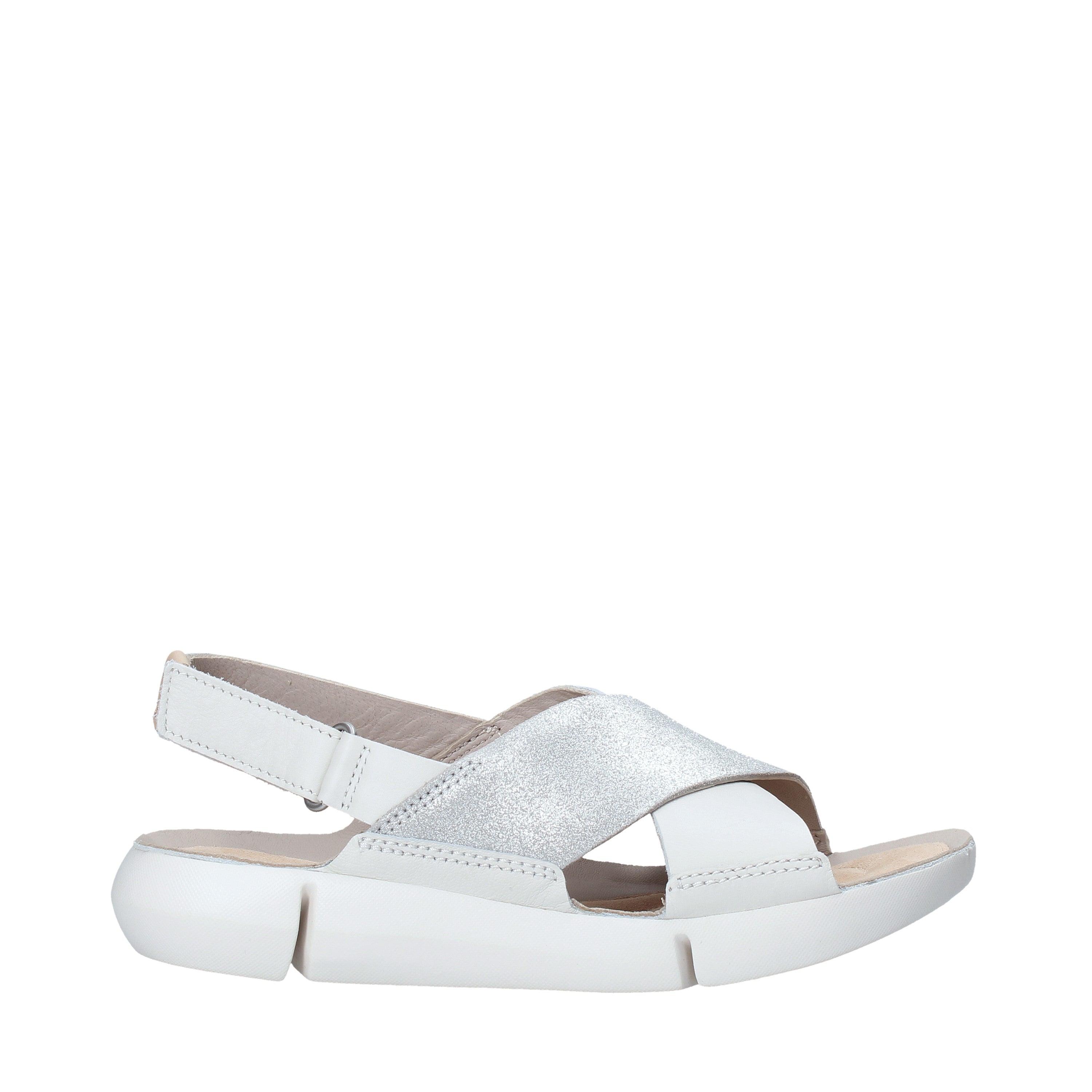 Sandali con strappi Bianco Clarks