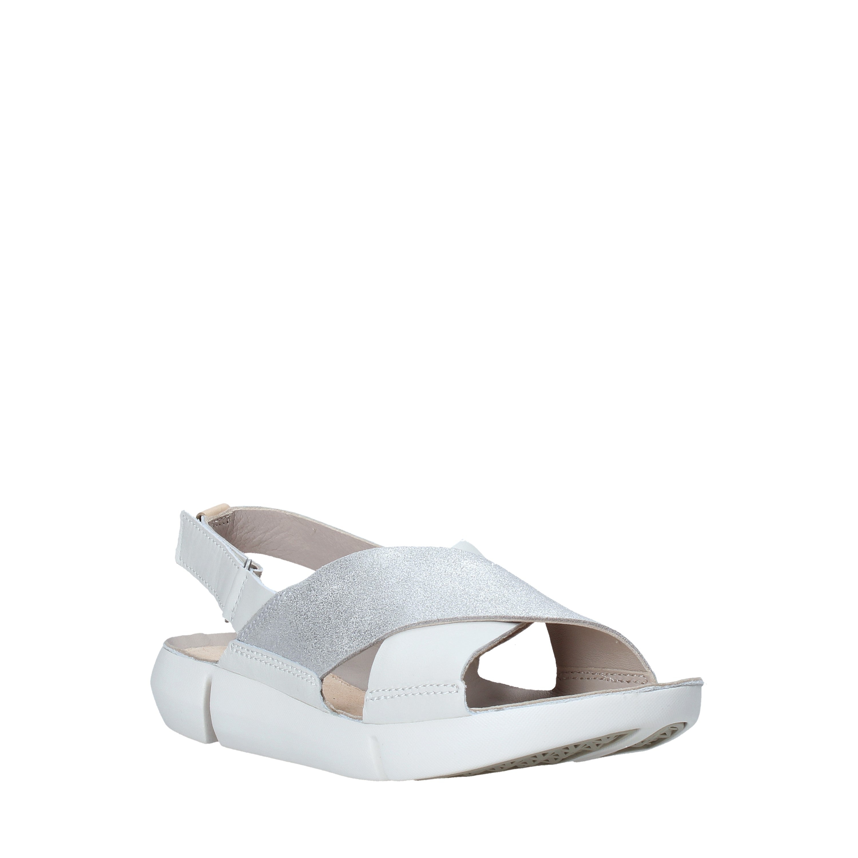 Sandali con strappi Bianco Clarks