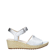 Sandali zeppa Argento Clarks
