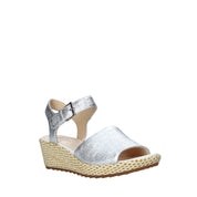 Sandali zeppa Argento Clarks