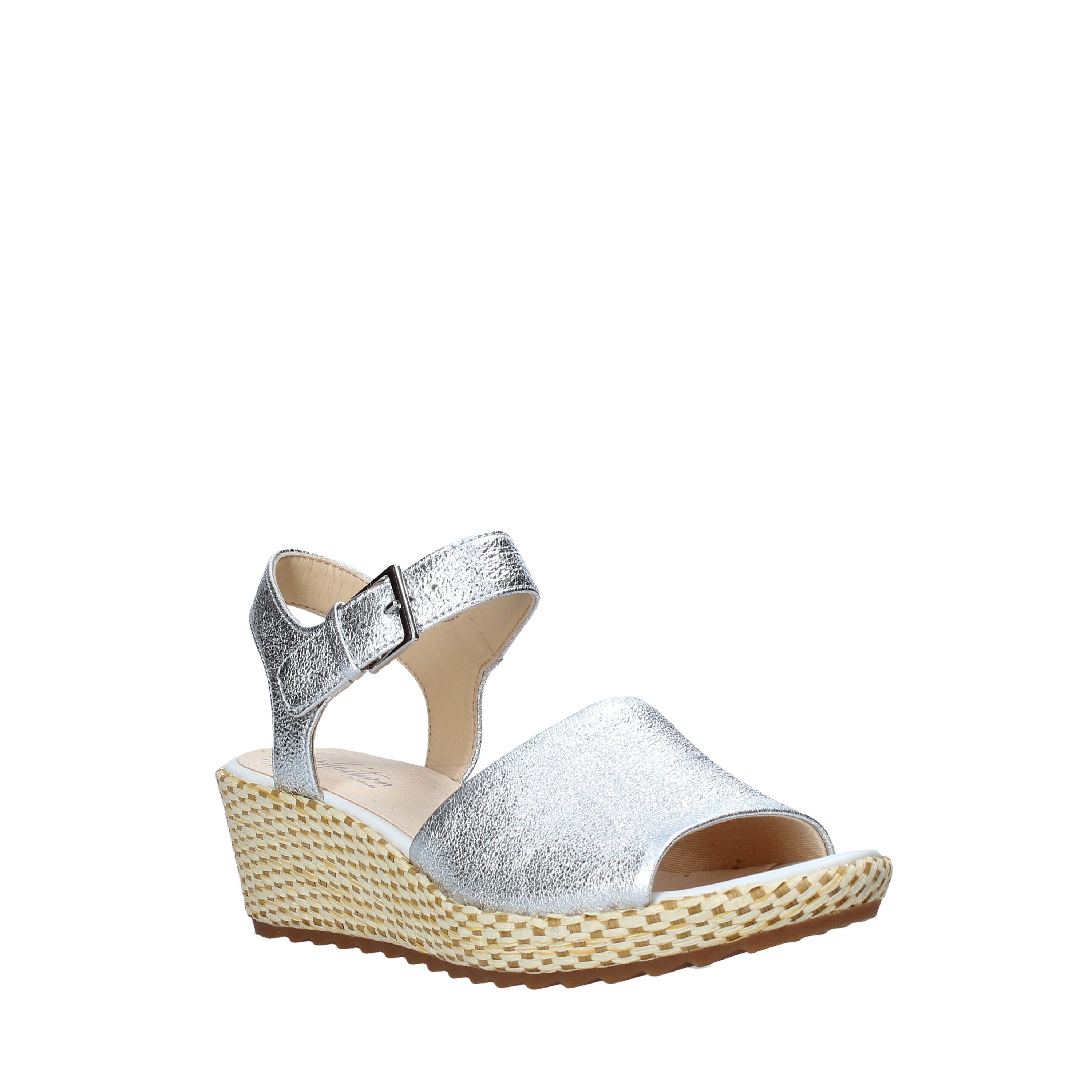 Sandali zeppa Argento Clarks