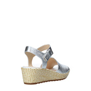 Sandali zeppa Argento Clarks