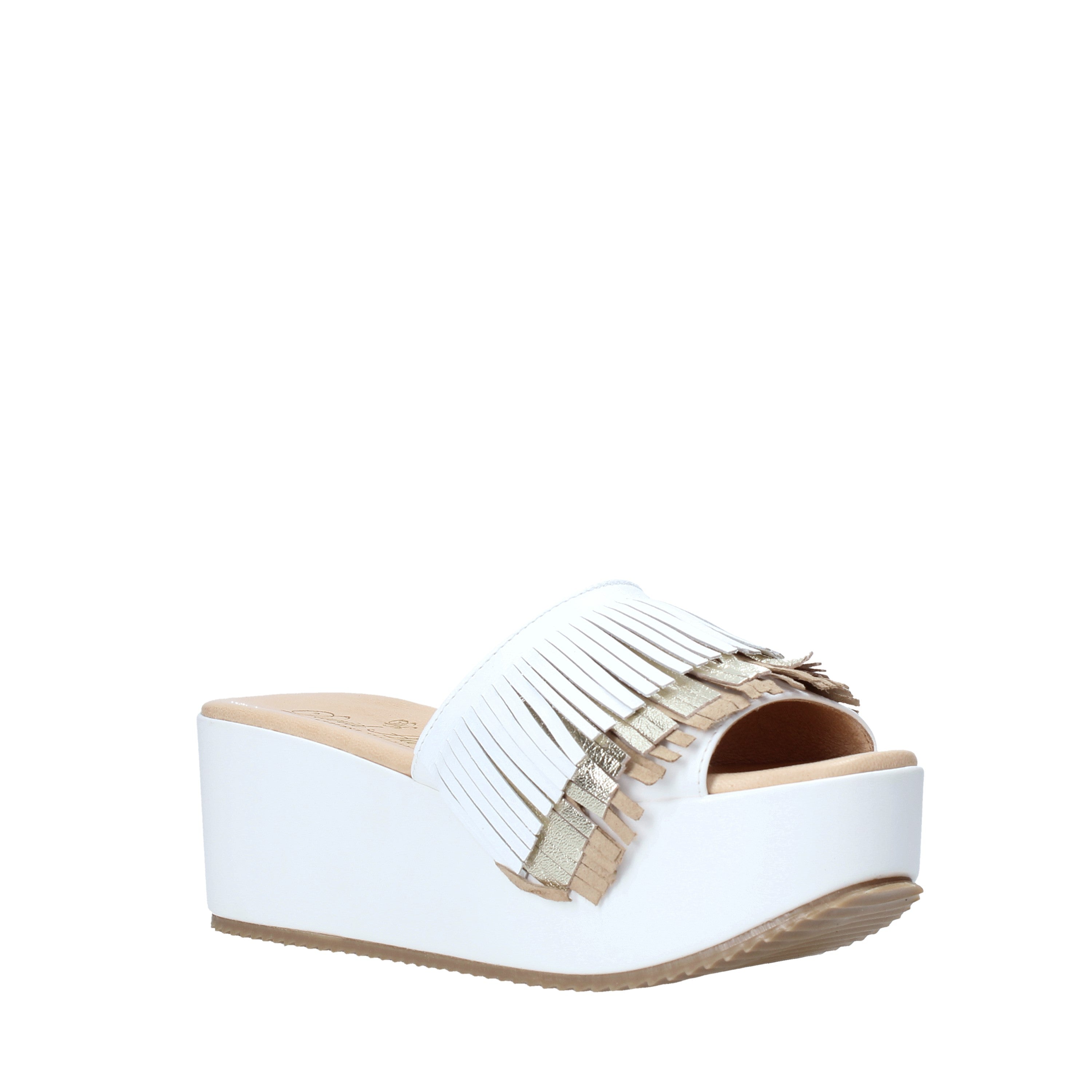 Sandali zeppa Bianco Grace Shoes