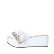 Sandali zeppa Bianco Grace Shoes