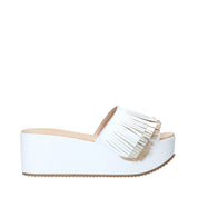 Sandali zeppa Bianco Grace Shoes