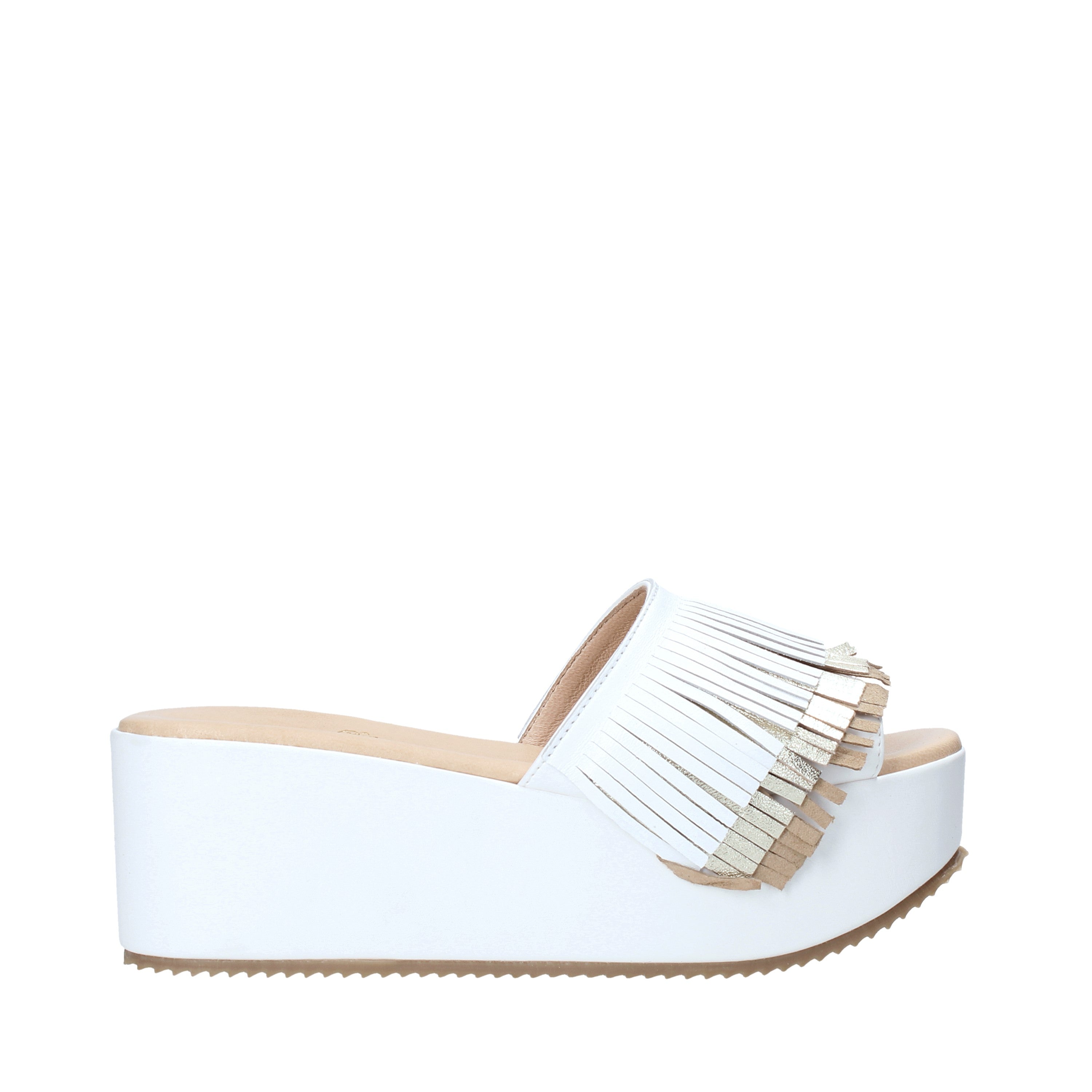 Sandali zeppa Bianco Grace Shoes