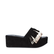 Sandali zeppa Nero Grace Shoes