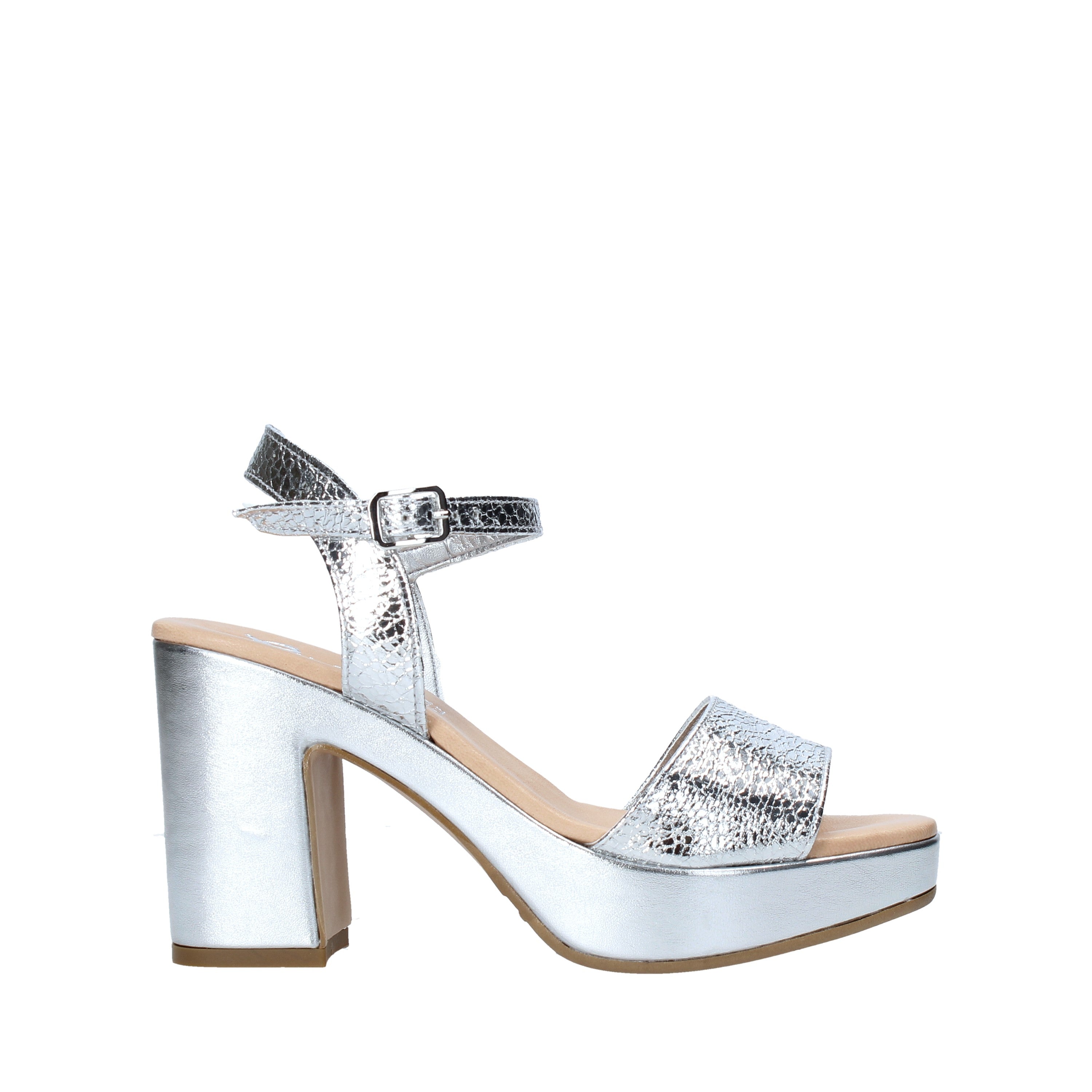 Sandali tacco Argento Grace Shoes