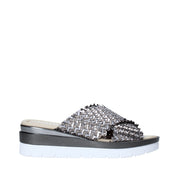 Sandali zeppa Grigio Valleverde
