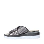 Sandali zeppa Grigio Valleverde