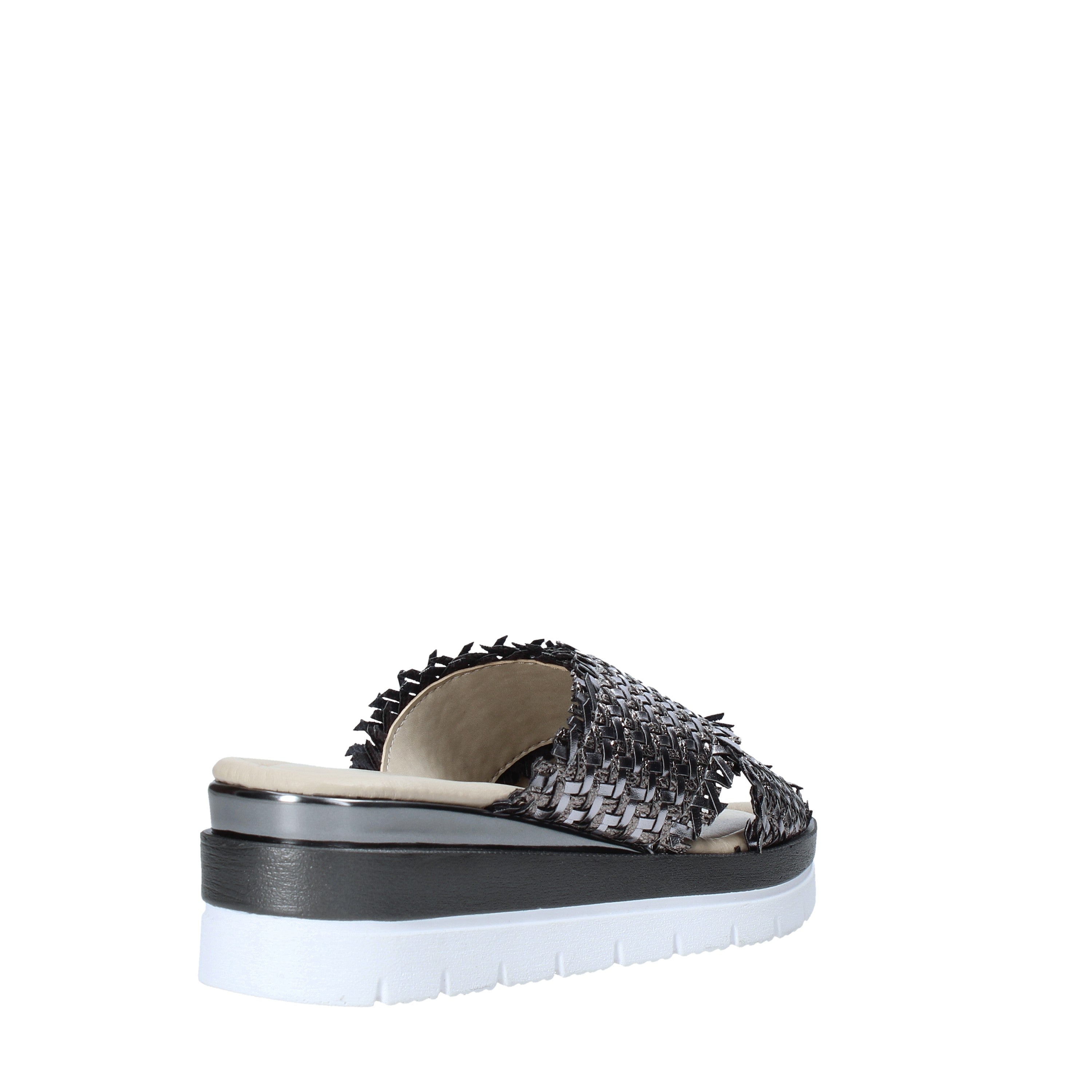 Sandali zeppa Grigio Valleverde