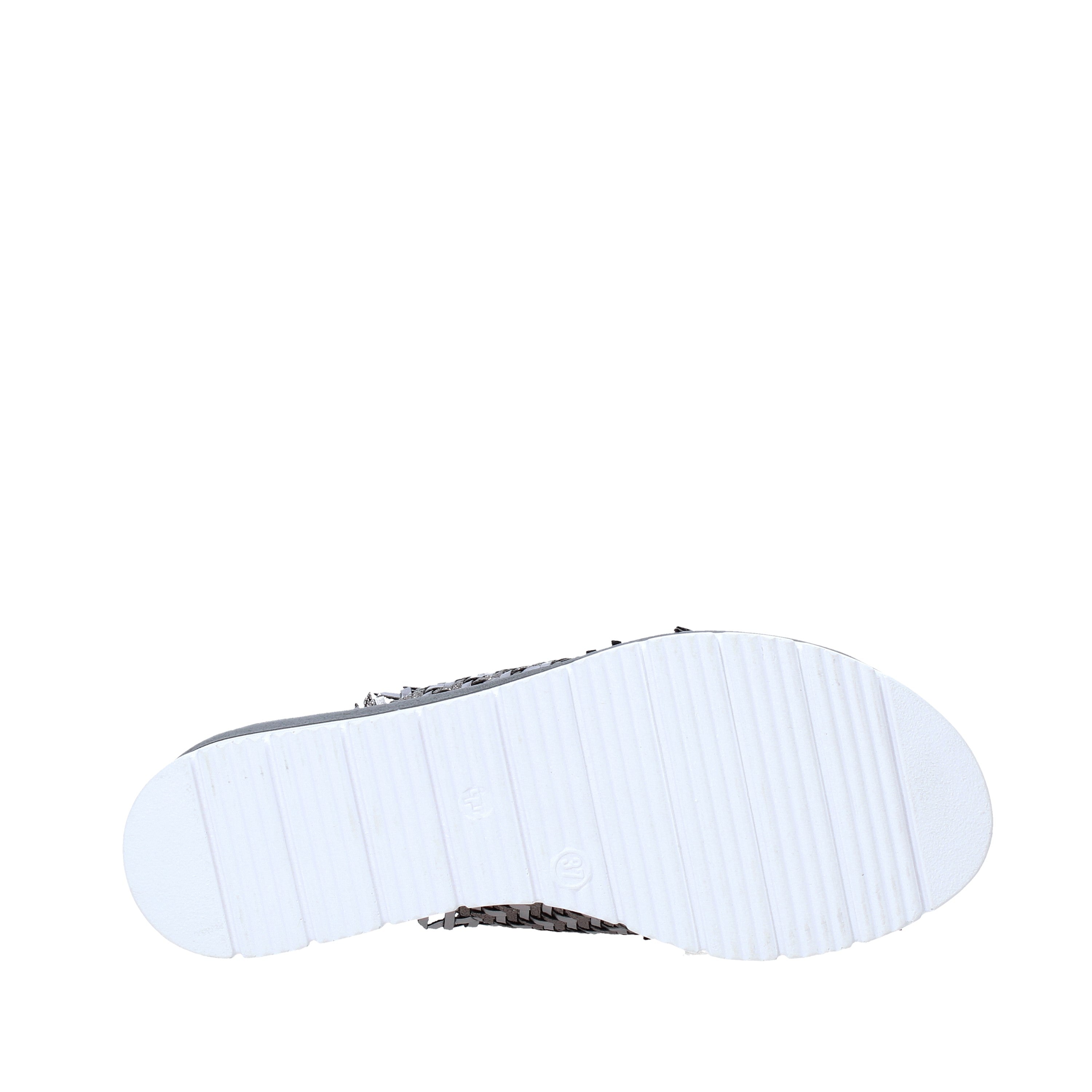 Sandali zeppa Grigio Valleverde