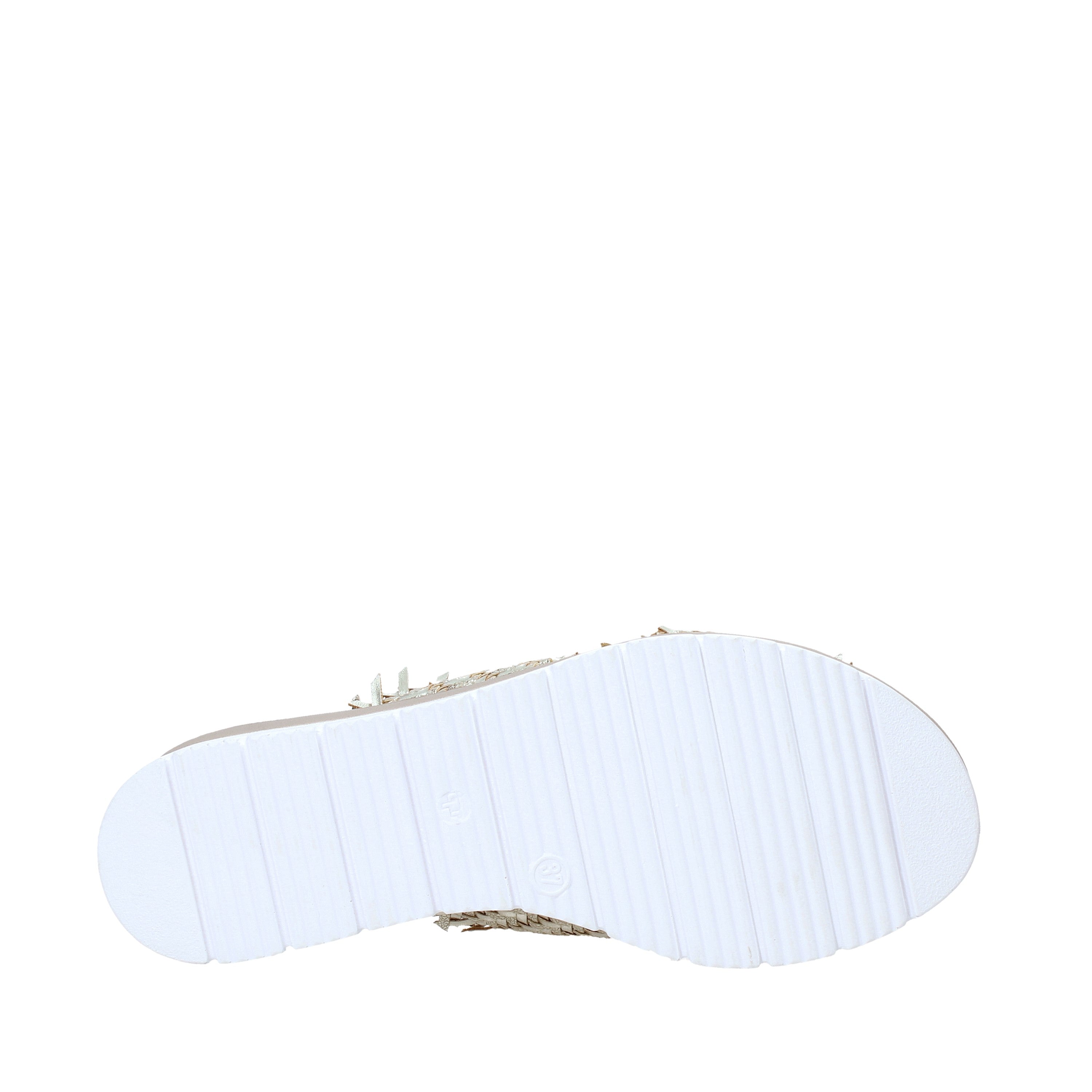 Sandali zeppa Dorato Valleverde