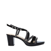 Sandali tacco Nero Valleverde