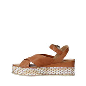Sandali zeppa Marrone Bueno Shoes