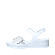 Sandali zeppa Bianco Valleverde