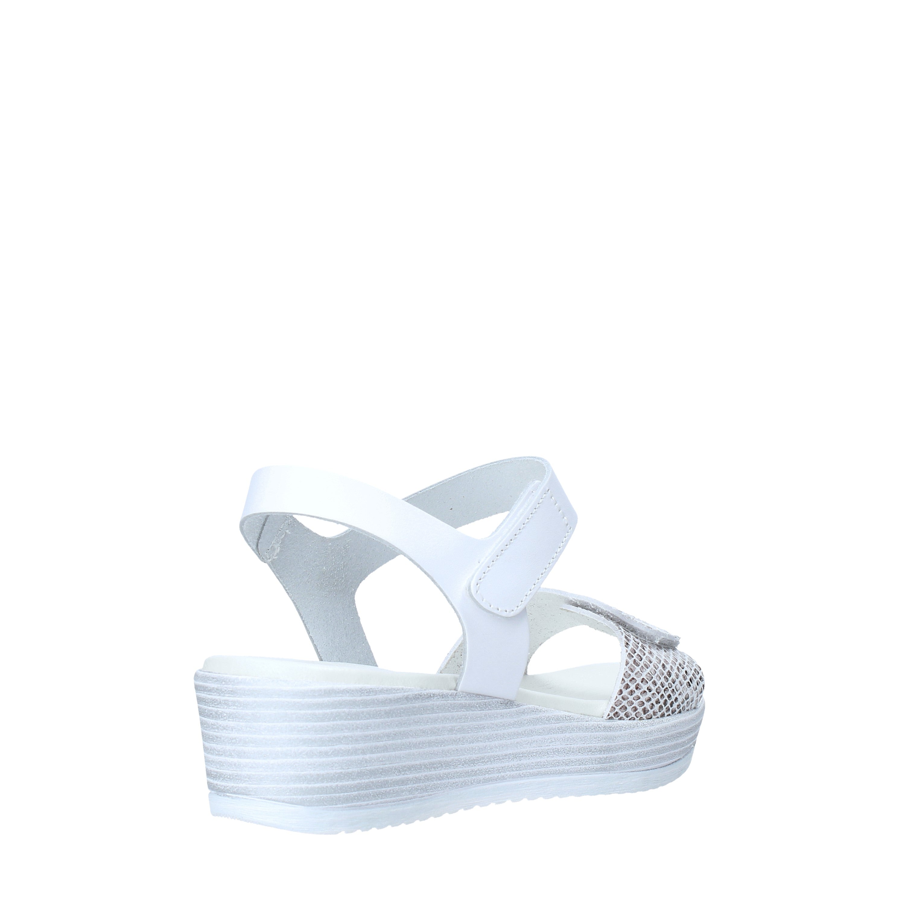 Sandali zeppa Bianco Valleverde