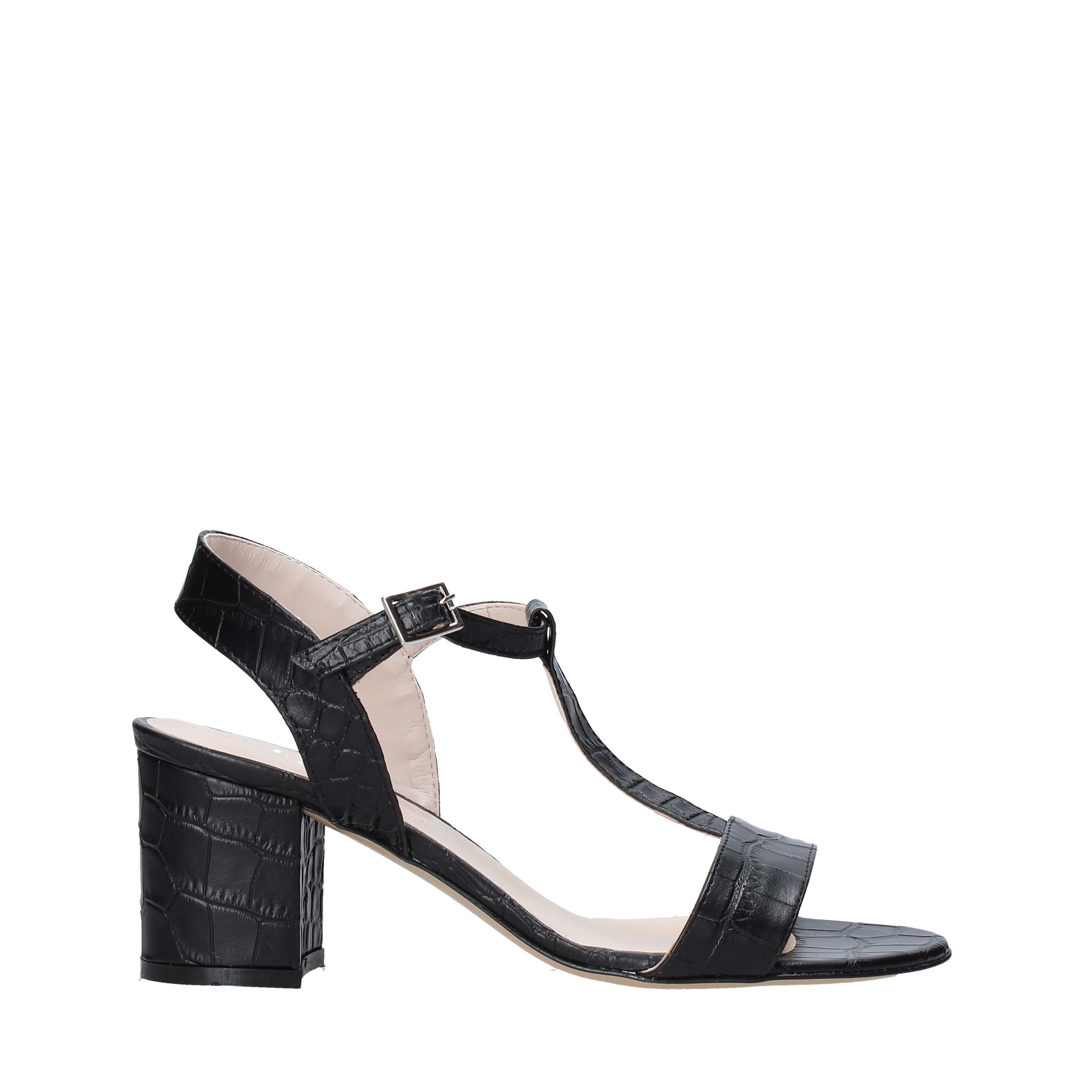 Sandali tacco Nero Cocco Casanova