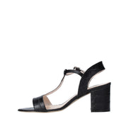 Sandali tacco Nero Cocco Casanova