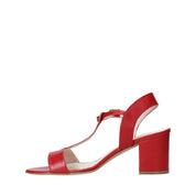 Sandali tacco Rosso Casanova