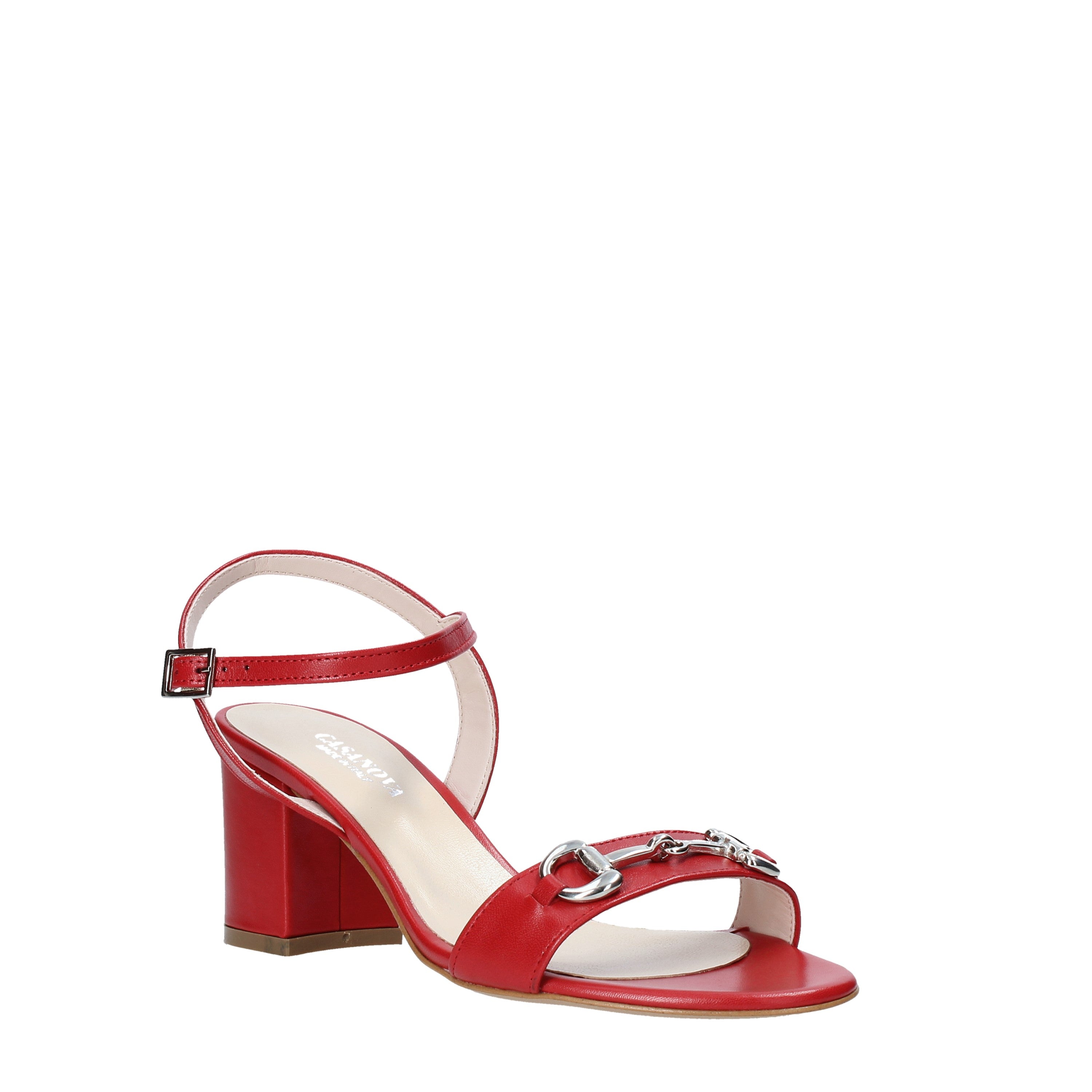 Sandali tacco Rosso Casanova