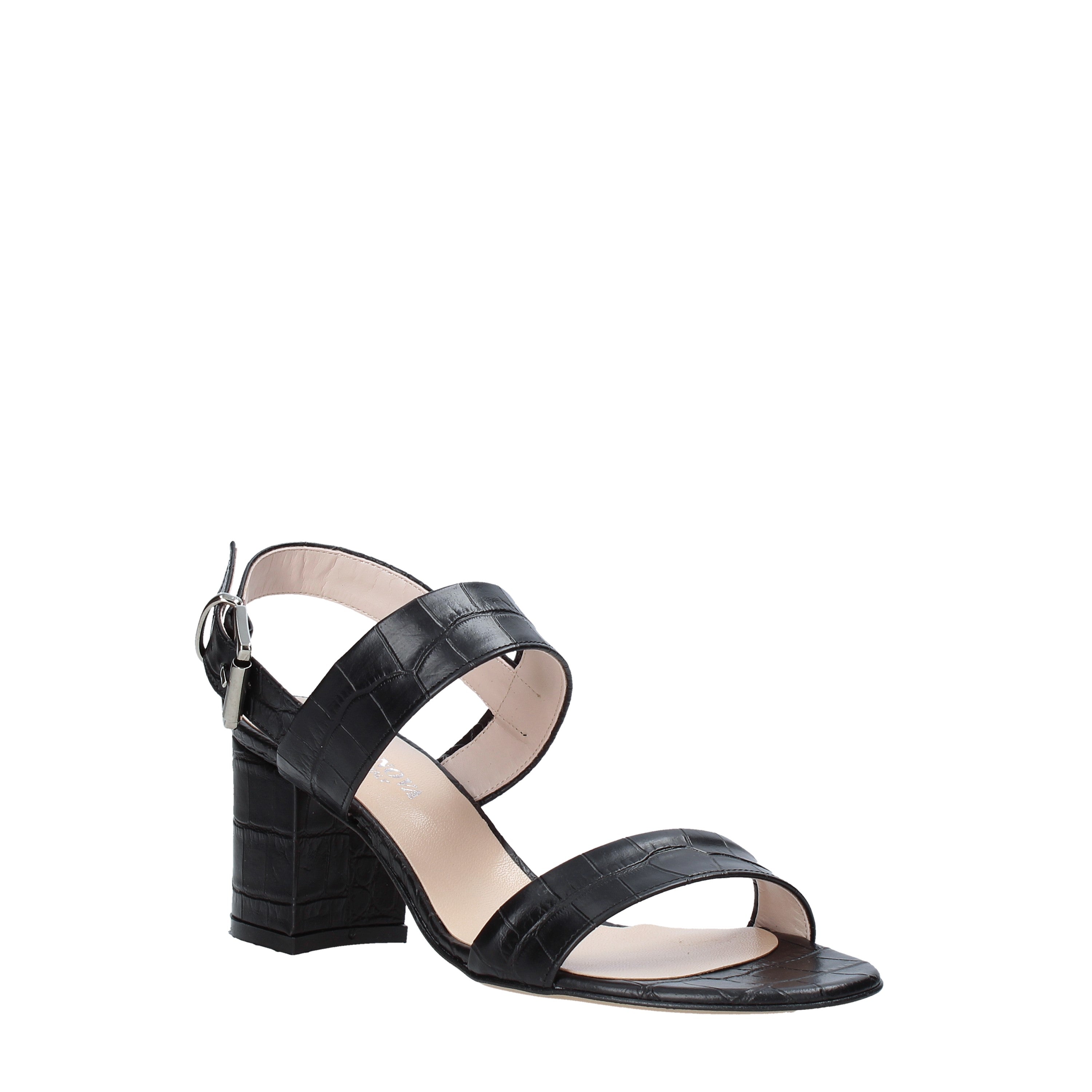 Sandali tacco Nero Cocco Casanova