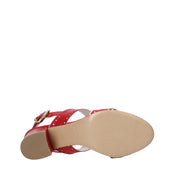 Sandali tacco Rosso Casanova